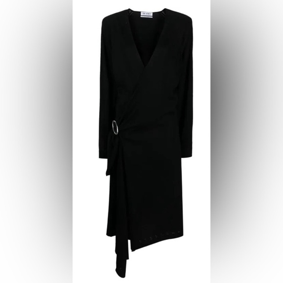 NWOT ATTICO ATWELL Buttery Soft Lightweight Lana Wool MIDI DRESS size Med/US 8 - Picture 5 of 15